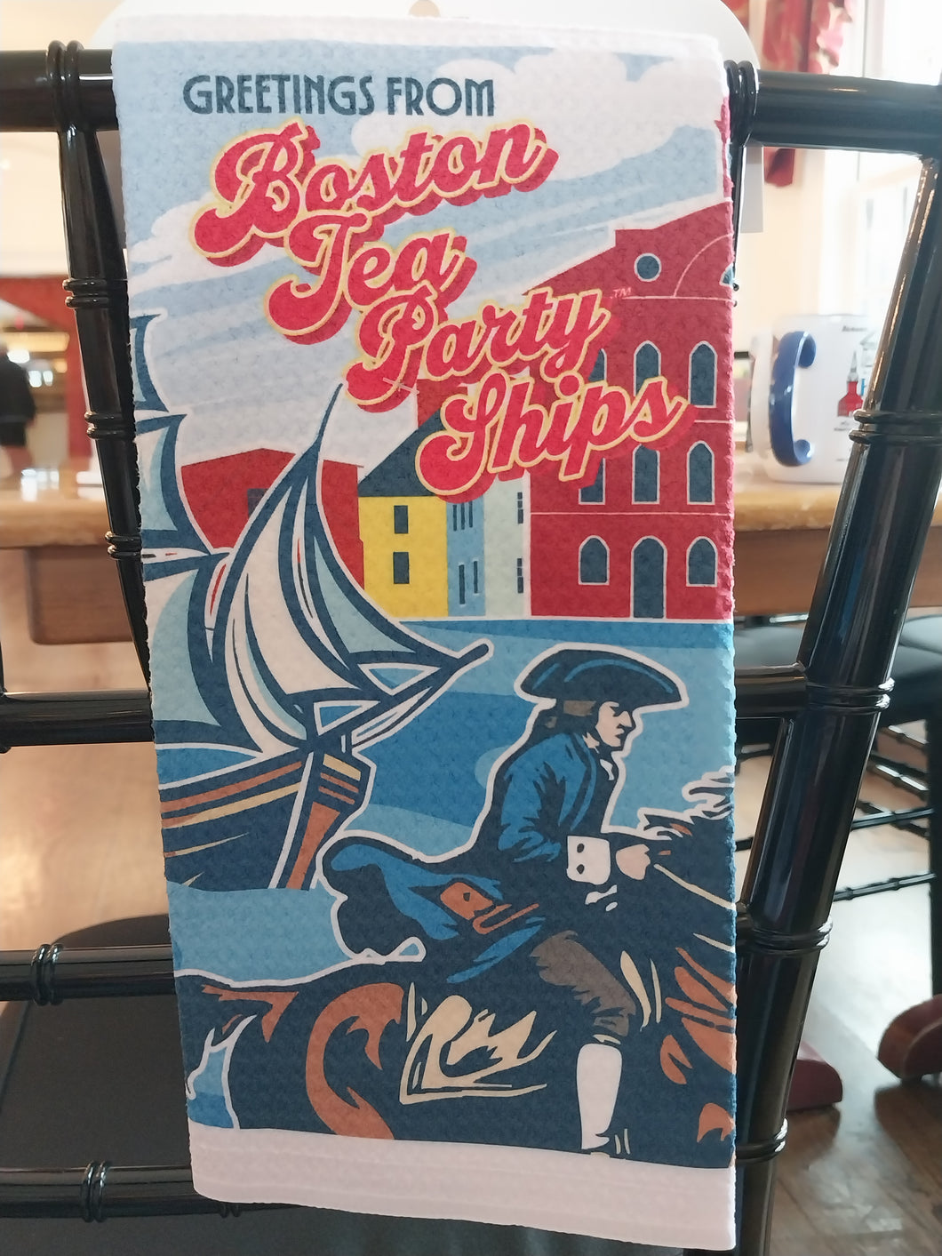 Greetings From Boston Dish Towel