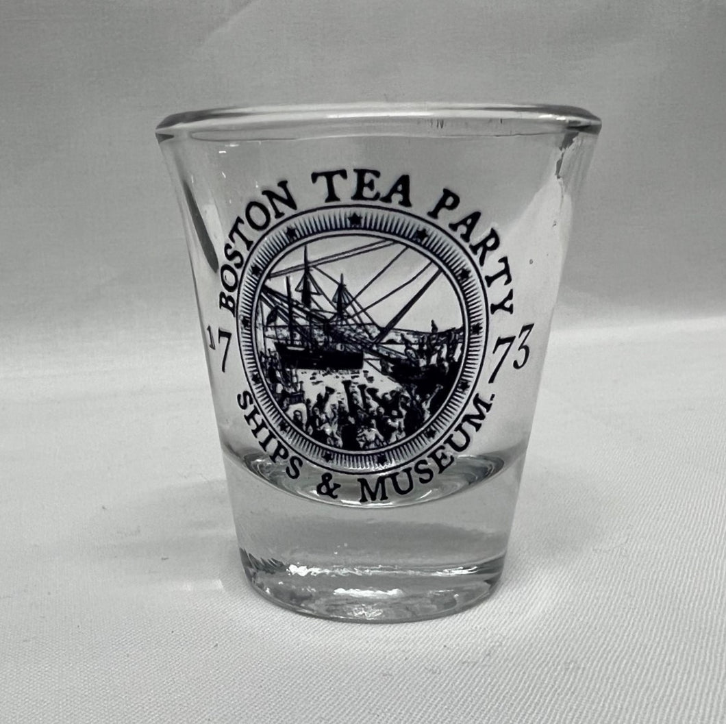Destruction of the Tea Clear Shot Glass