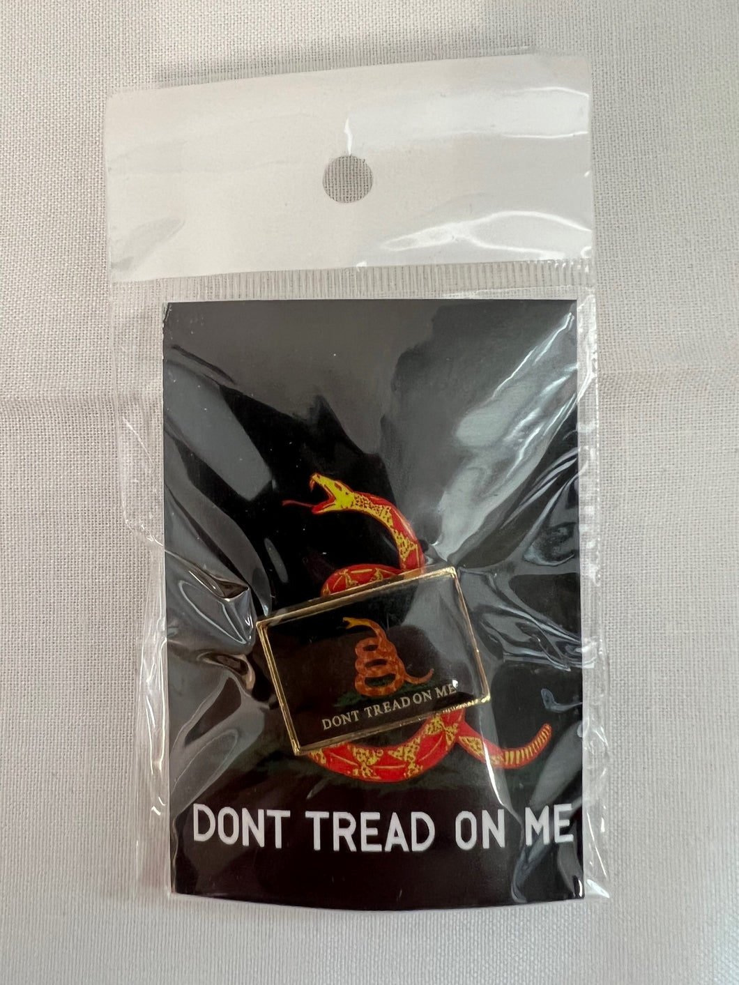 Gadsden Flag Black Pin