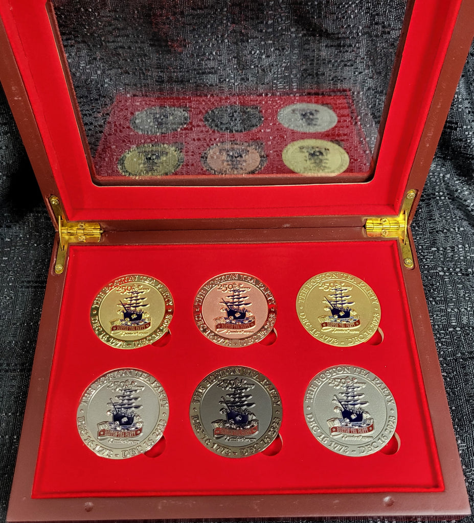 250th Anniversary Coin Collection Boston Tea Party Museum Gift Shop