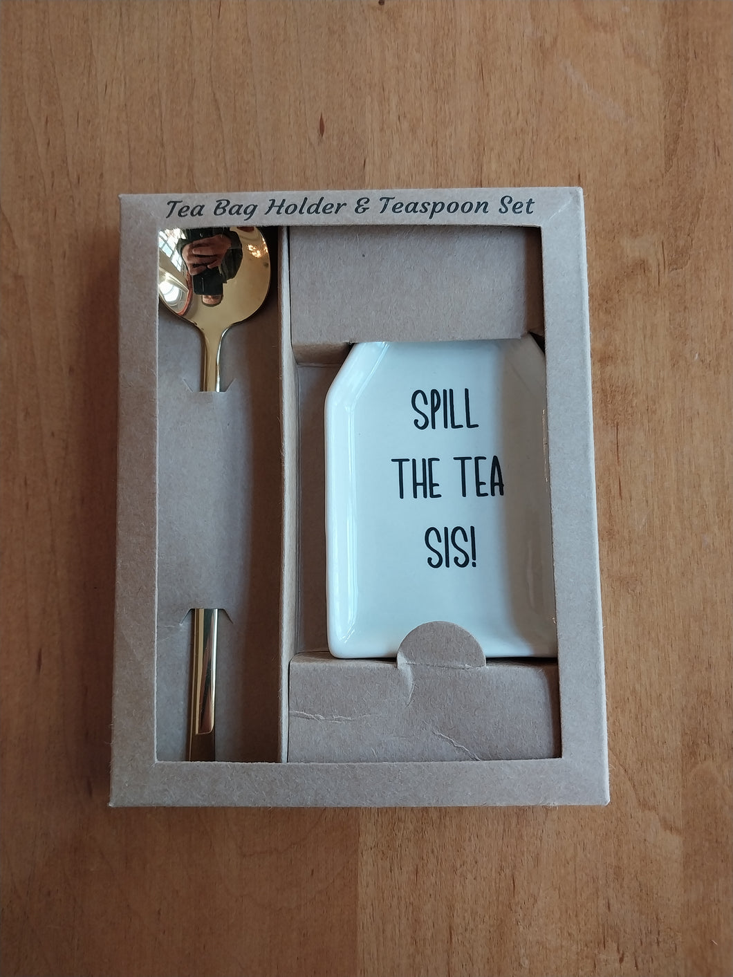Teabag Holder and Teaspoon set