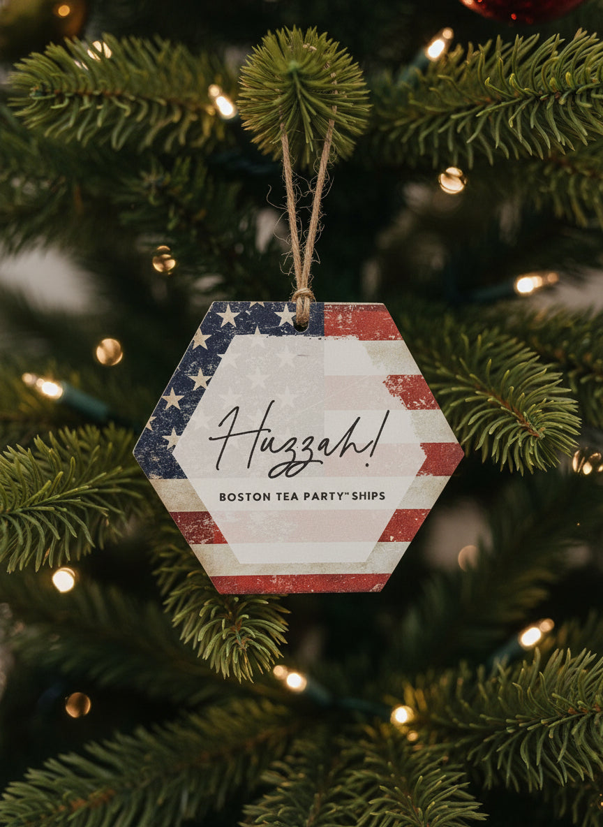 Wooden Huzzah Ornament