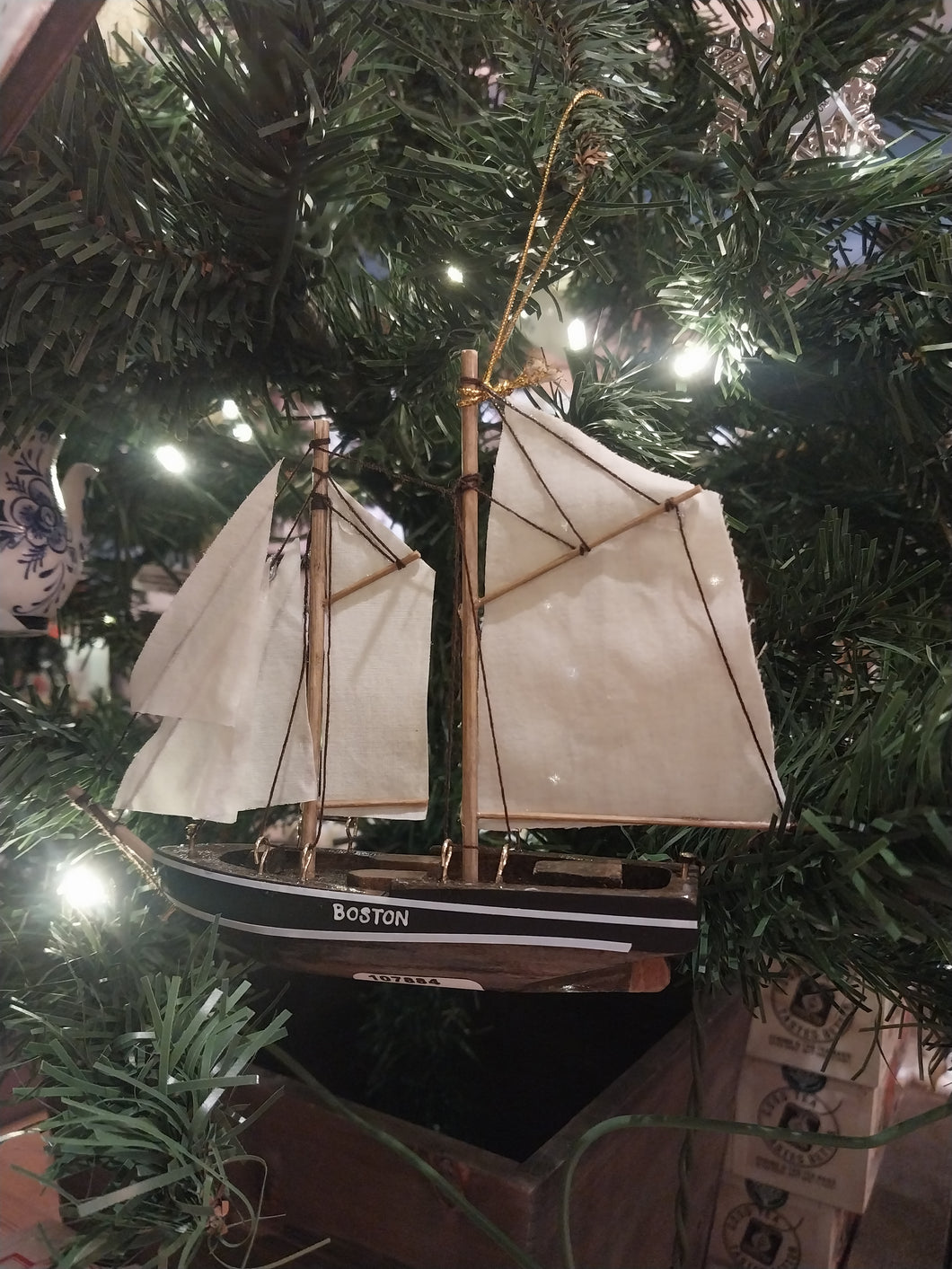 Boston Boat Ornament