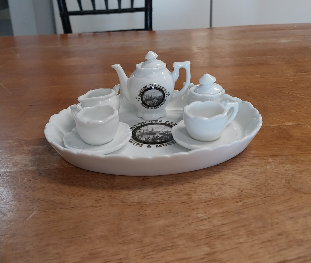 Mini Boston Tea Party Museum Tea Set