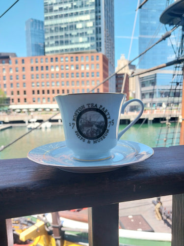 Boston Tea Party Flared Teacup and Saucer