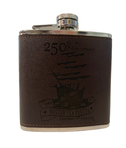 250th Leather Flask