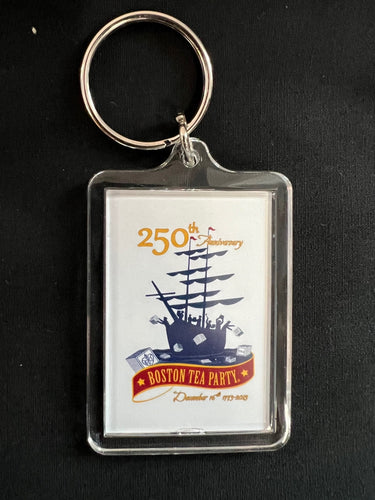 250th Acrylic White Keychain