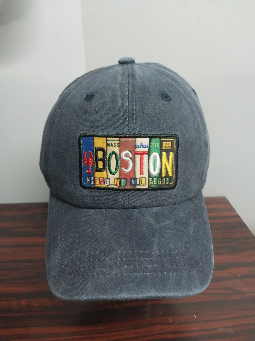 Boston License Plate Cap