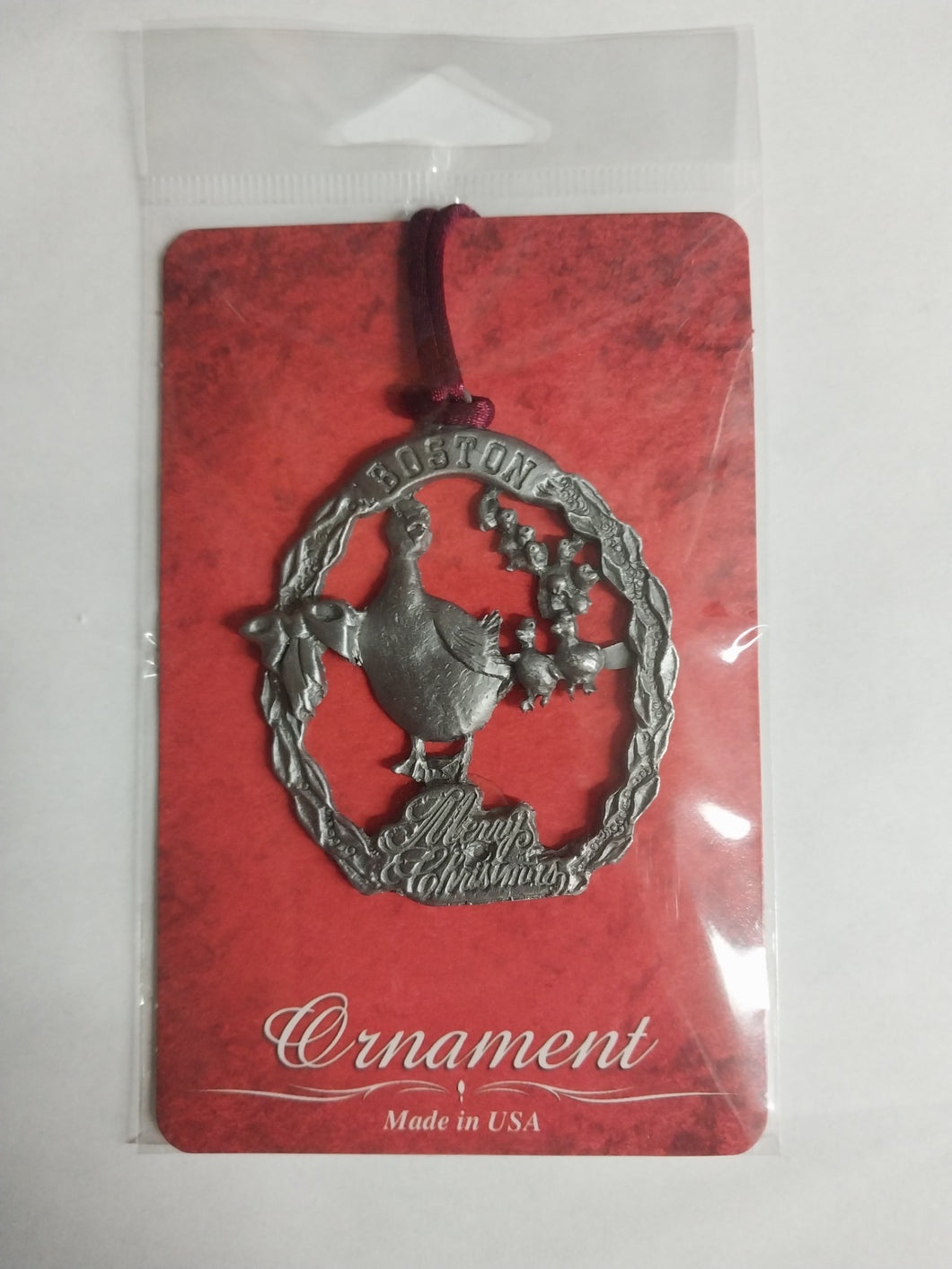 Pewter Make Way For Ducklings Ornament