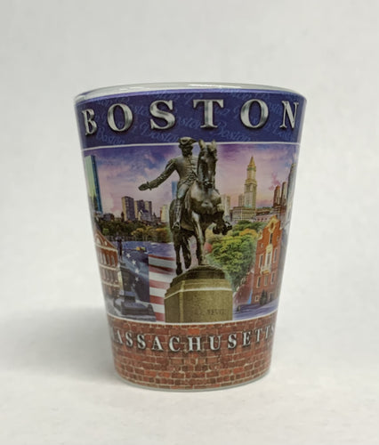 Boston Brickwork Collage Shot Glass