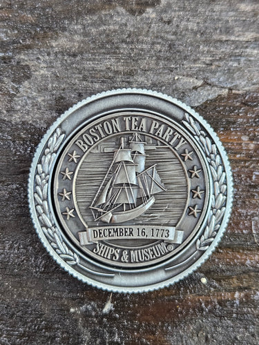 Boston Tea Party Ships and Museum Pewter Medallion