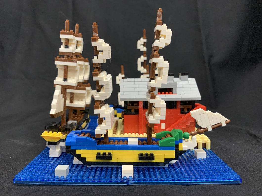Mini Blocks Boston Boston Tea Party Ships and Museum Mini Building Blocks – Boston Tea ...