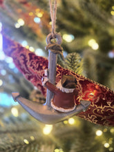 Boston Tea Party Santa and Anchor Ornament