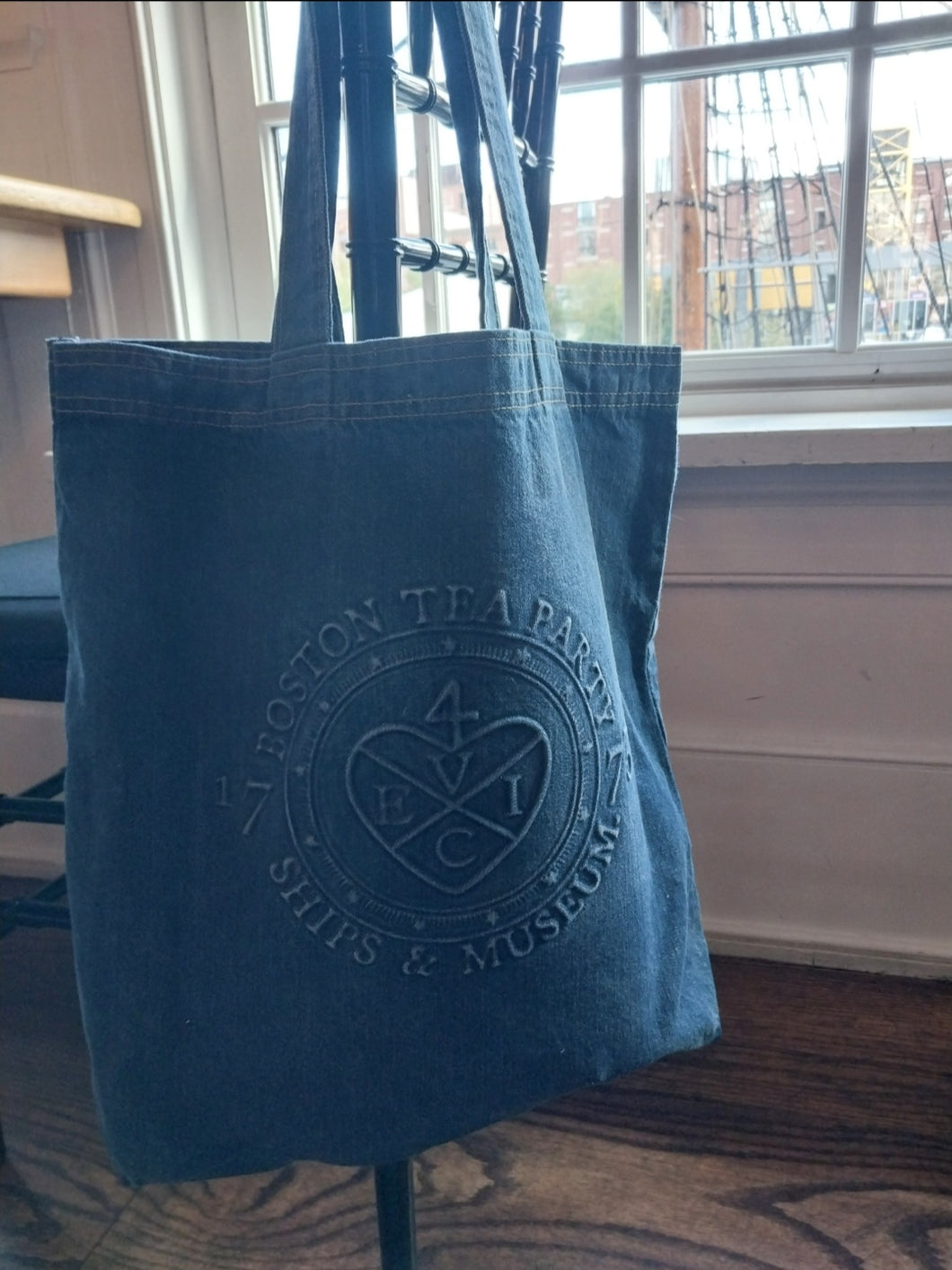 Boston Tea Party Museum Denim Tote Bag