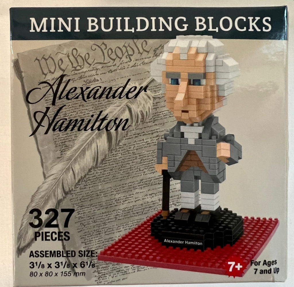 Mini Blocks Boston Alexander Hamilton Mini Building Blocks – Boston Tea Party Museum Gift Shop
