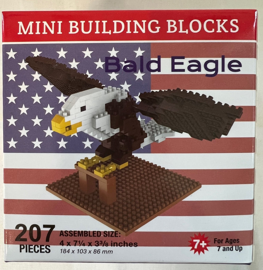 Mini Blocks Boston Bald Eagle Mini Building Blocks – Boston Tea Party Museum Gift Shop
