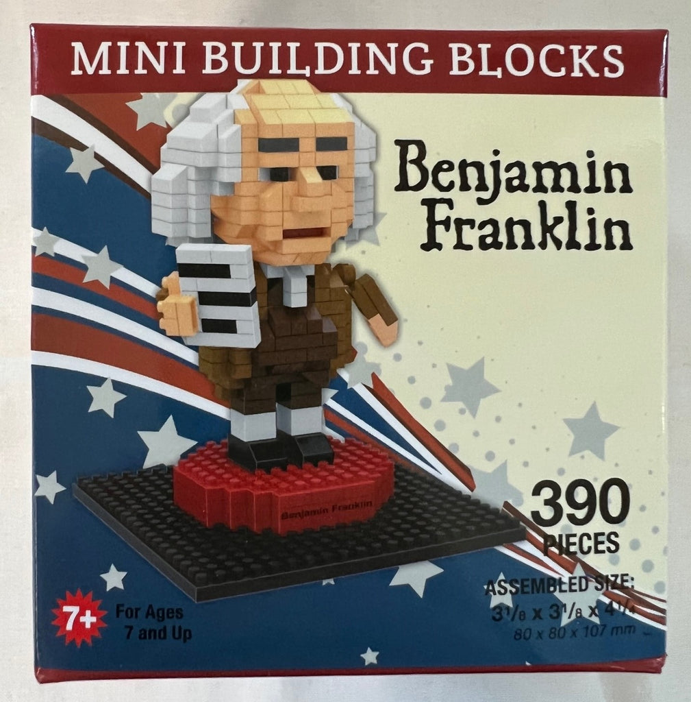 Mini Blocks Boston Benjamin Franklin Mini Building Block – Boston Tea Party Museum Gift Shop
