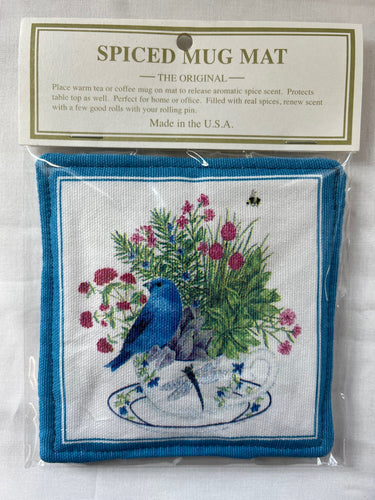 Bluebird Floral Spiced Mug Mat
