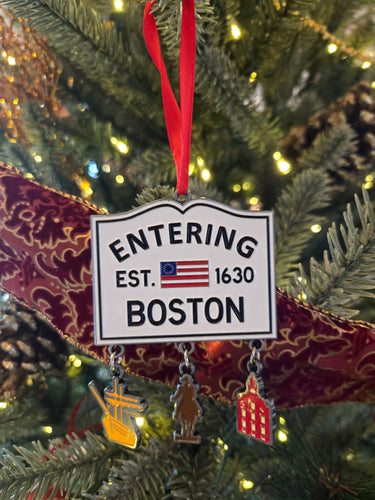 Entering Boston with Charms Holiday Ornament