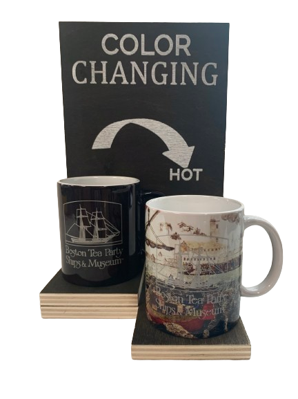 Color-Changing BTPS Mug – Boston Tea Party Museum Gift Shop