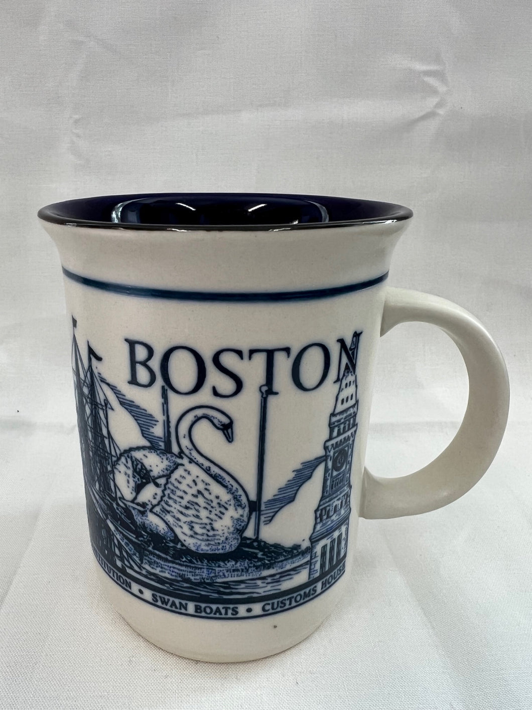 Etched Boston Landmarks Mug
