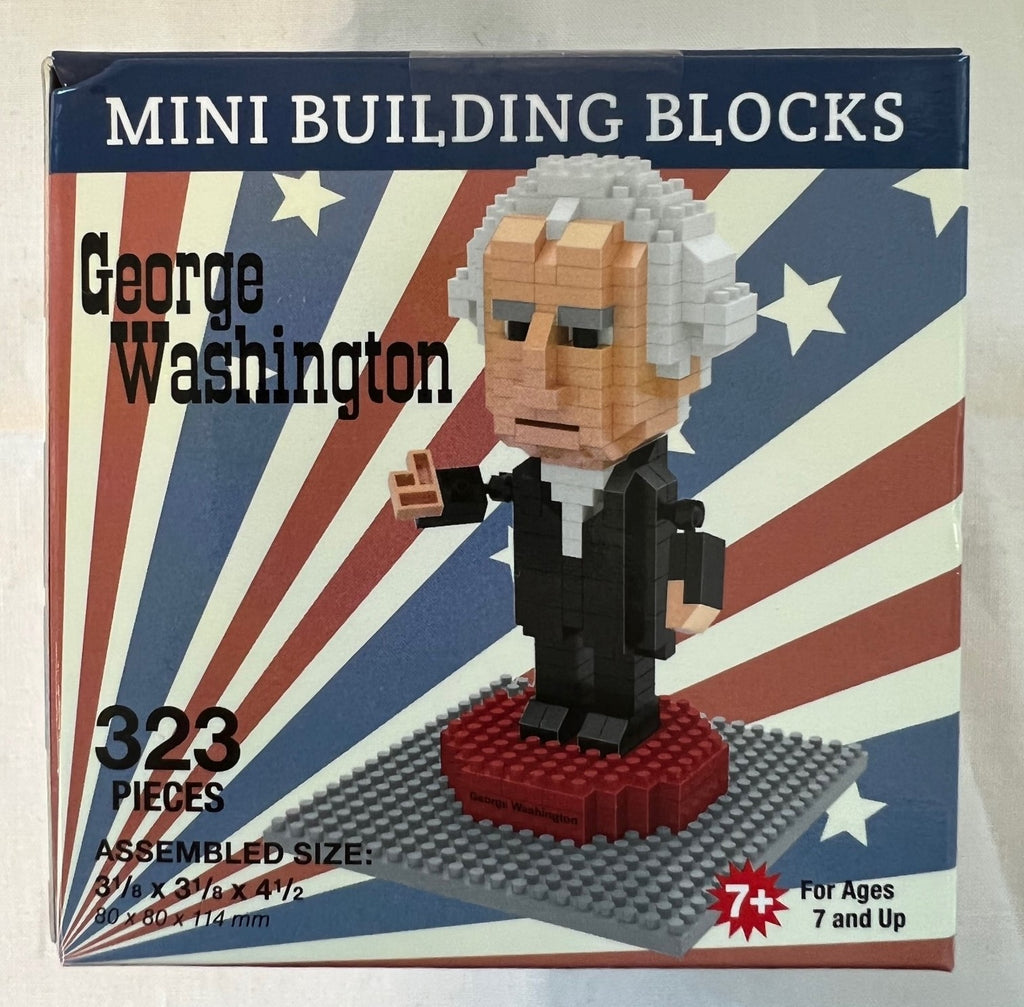 Mini Blocks Boston George Washington Mini Building Blocks – Boston Tea Party Museum Gift Shop