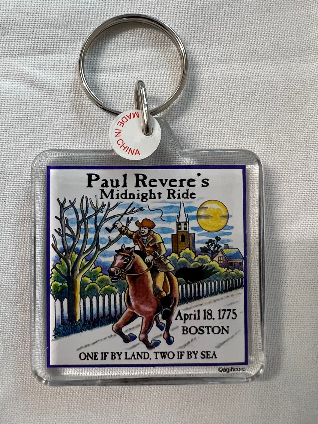Paul Revere's Midnight Ride Keychain