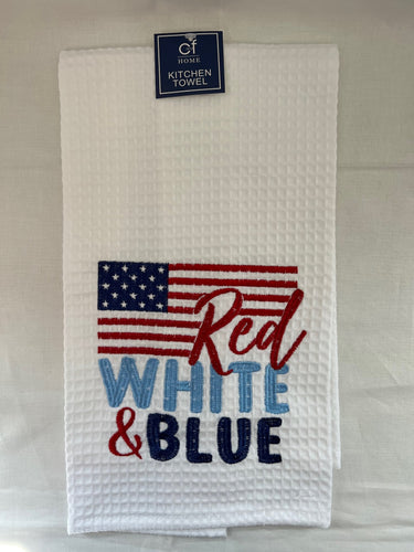 Red, White, and Blue Towel