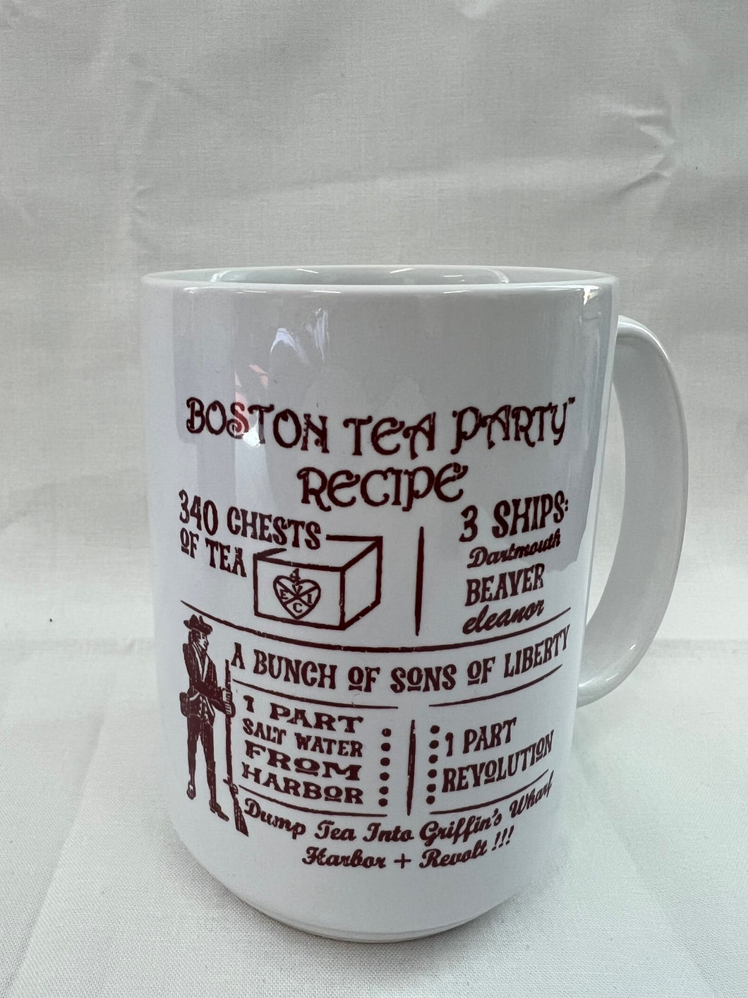 The Recipe for a Boston Tea Party Mug