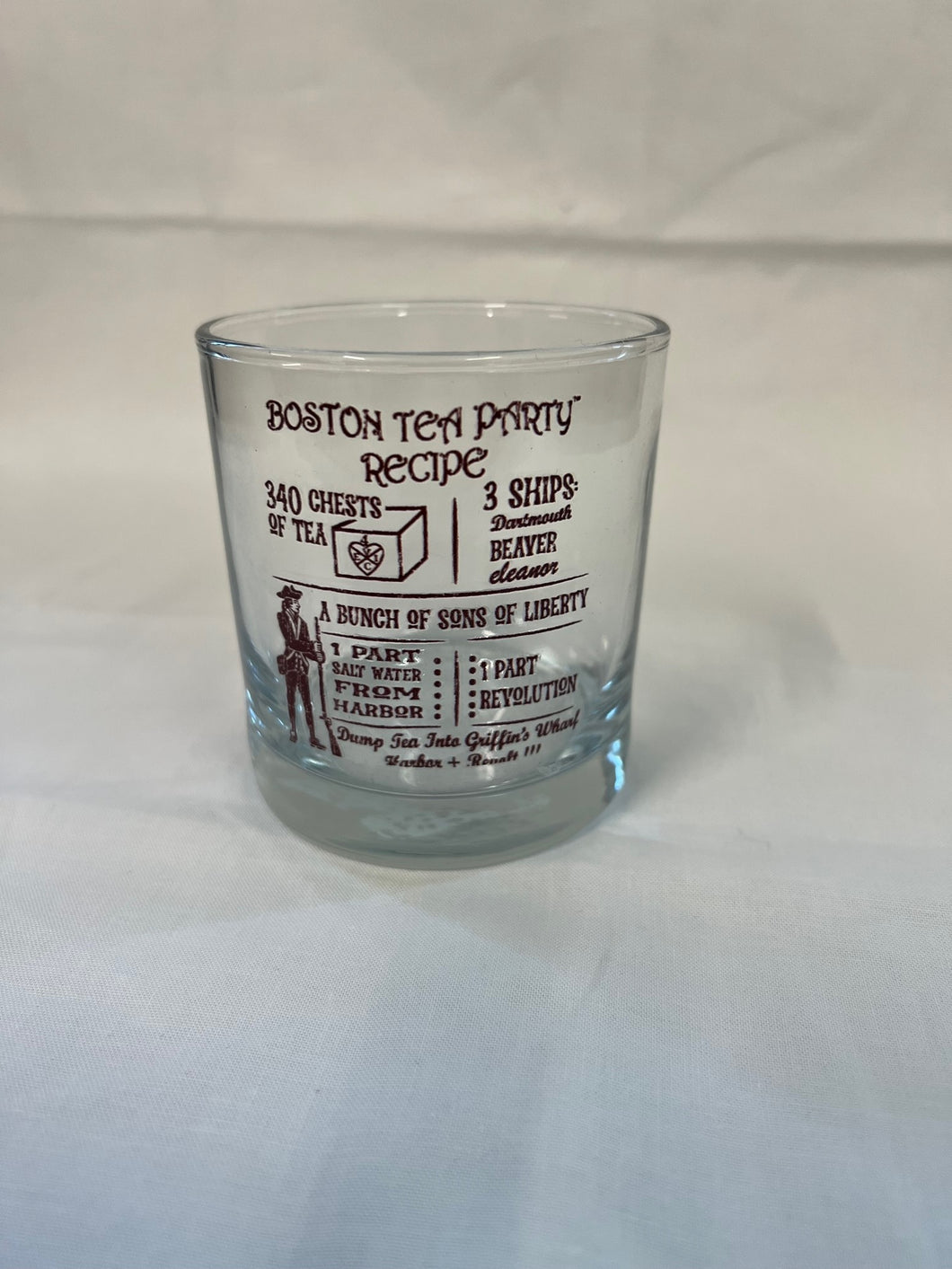 The Recipe for a Boston Tea Party Whiskey Glass