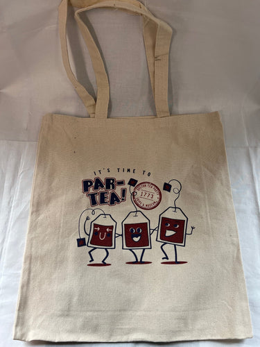 Red, White, and Blue Time to Par-Tea Tote Bag