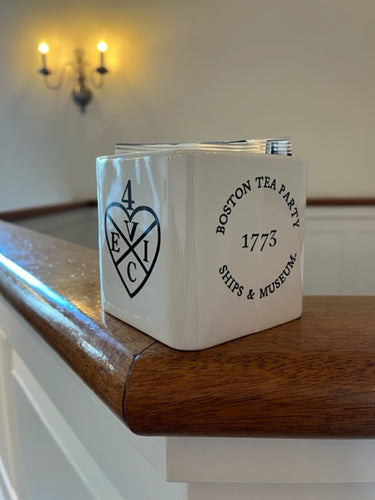 East India Tea Crate Mug - With The Five Teas thrown overboard