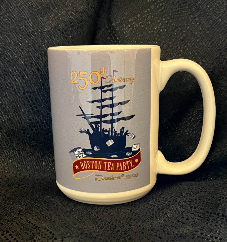 250th Gray Mug – Boston Tea Party Museum Gift Shop