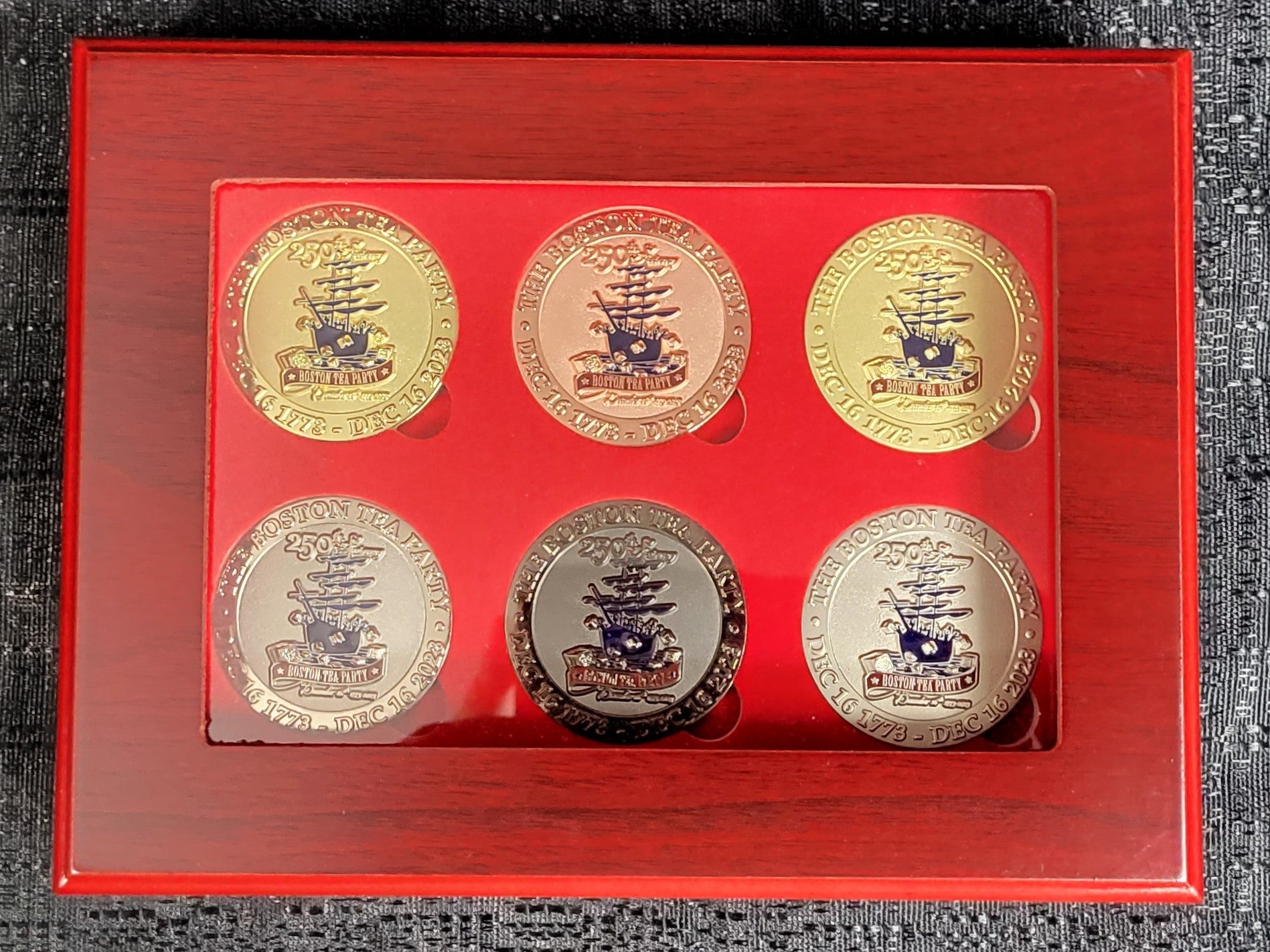 250th Anniversary Coin Collection Boston Tea Party Museum Gift Shop