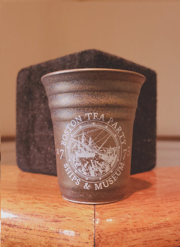 Boston Tea Party Stone Bronze and Gold Shot Glass