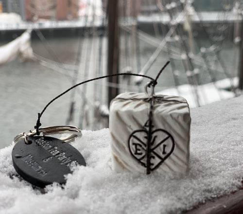 Boston Tea Party Ships & Museum Tea Chest Keychain